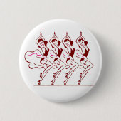 Dansende meisjes Thunder_Cove Ronde Button 5,7 Cm (Voorkant)