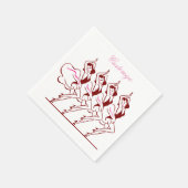 Dansende meisjes Thunder_Cove Servet (Hoek)