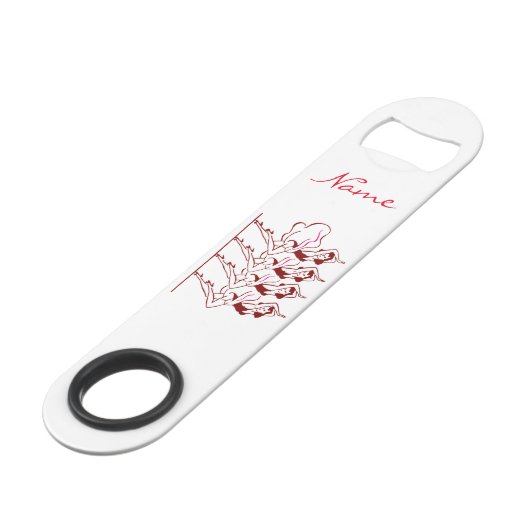 Dansende meisjes Thunder_Cove Speed Flessenopener (Voorkant Gekanteld)