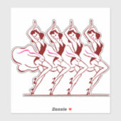 Dansende meisjes Thunder_Cove Sticker (Vel)