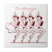 Dansende meisjes Thunder_Cove Tegeltje (Voorkant)