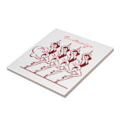 Dansende meisjes Thunder_Cove Tegeltje (Zijkant)