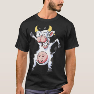 Dansende Melk Koe Log Fokker Biologische Boeren Bo T-shirt