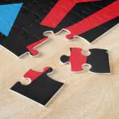 Dansende mensen, doodle set patroon. legpuzzel (Zijkant)