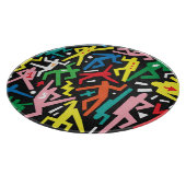 Dansende mensen, doodle set patroon. snijplank (Hoek)