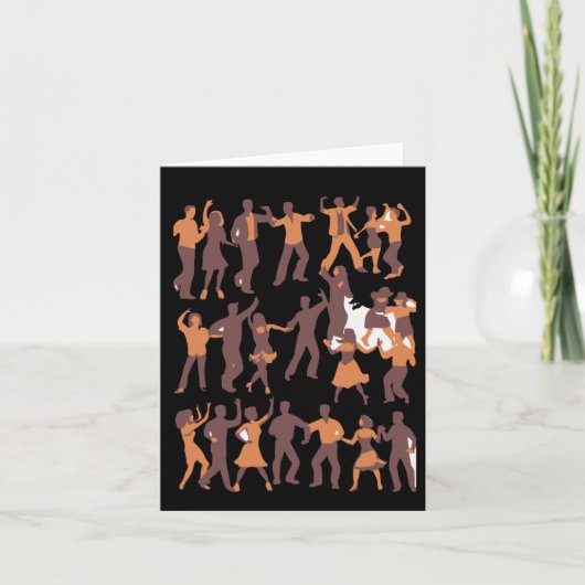 Dansende mensen Stickers Kaart (Voorkant)