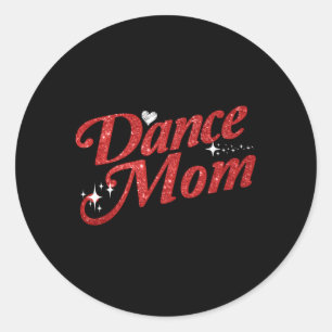 Dansende Moeder Dans Mam Ronde Sticker