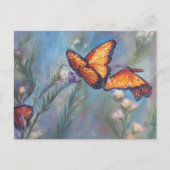 Dansende monarchen briefkaart (Voorkant)