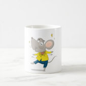 Dansende muis in gele koffie-Mok Koffiemok (Center)