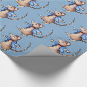 Dansende muis, mijn kunst, na Beatrix Potter Cadeaupapier (Hoek)