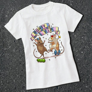 Dansende Muizen Feest V.I.P. Banner & Ballonnen On T-shirt