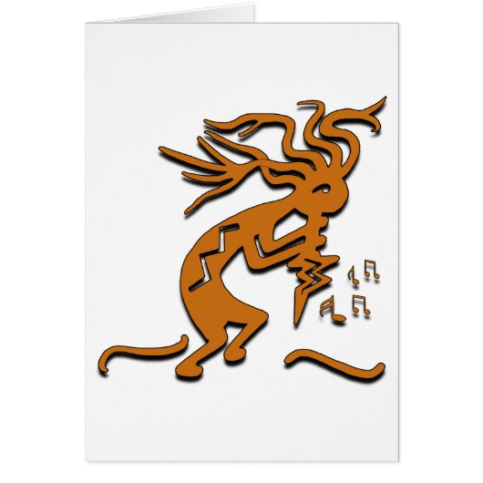 Dansende Muzikale Feestvierder Kokopelli (Voorkant)