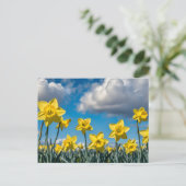 Dansende narcissen briefkaart (Staand voorkant)