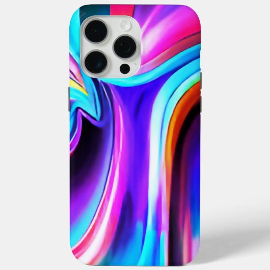 Dansende Neonlichten- blauw Case-Mate iPhone Case (Achterkant)