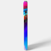 Dansende Neonlichten- blauw Case-Mate iPhone Case (Achterkant / Links)