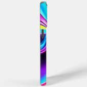 Dansende Neonlichten- blauw Case-Mate iPhone Case (Achterkant / Rechts)
