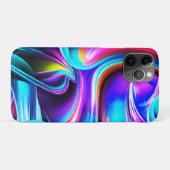 Dansende Neonlichten- blauw Case-Mate iPhone Case (Achterkant (horizontaal))