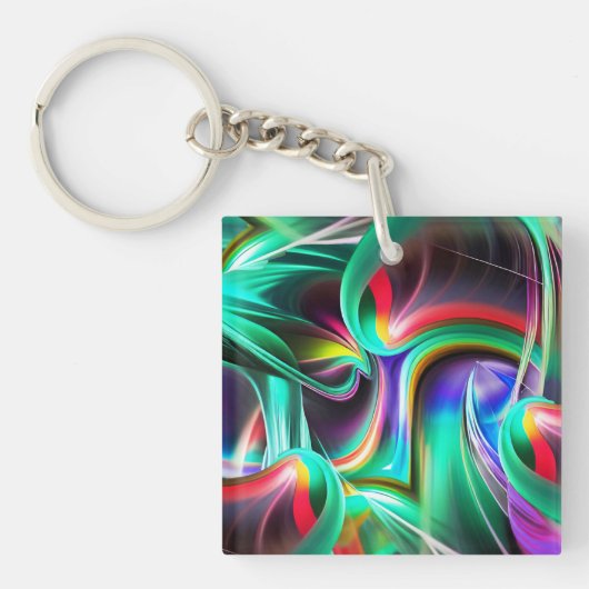 Dansende Neonlichten Sleutelhanger (voorkant)