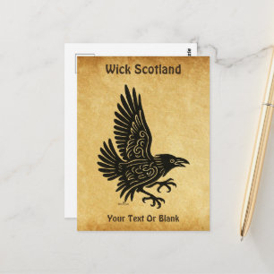 Dansende Noorse Raaf Briefkaart