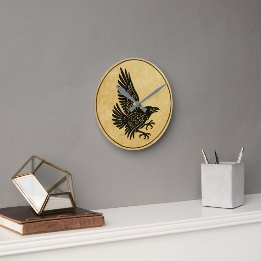 Dansende Noorse Raaf Ronde Klok (Kantoor)