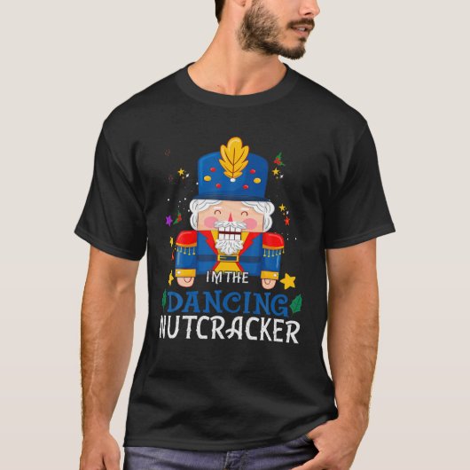 Dansende Nutcracker Matching Family-kerstgroep T-shirt (Voorkant)
