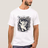 Dansende olifant: grillig Mandala T-shirt (Voorkant)