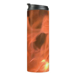 Dansende Oranje Vlam Thermische Tumbler Thermosbeker