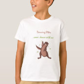 dansende otter Kinder Basic T-Shirt (Voorkant)