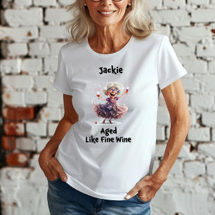 Dansende oudere vrouwen t-shirt