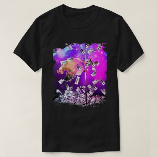 Dansende paalstrook kipdanser t-shirt (Design voorkant)