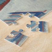 Dansende paar moderne kunst puzzel legpuzzel (Zijkant)