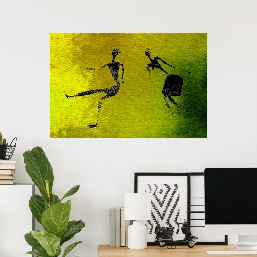 Dansende Paar Poster (Thuiskantoor)