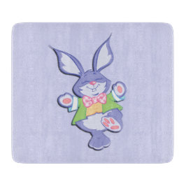 Dansende Paarse paasbunny Snijplank