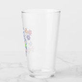 Dansende paarse paashaas glas (Links)