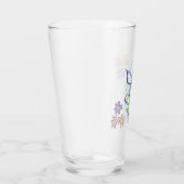 Dansende paarse paashaas glas (Rechts)