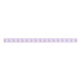 Dansende paarse paashaas grosgrain lint