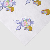 Dansende paarse paashaas lavendel tissuepapier (Detail)