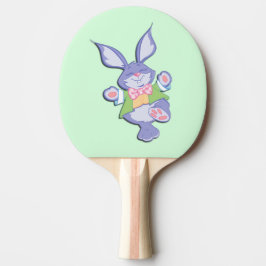 Dansende paarse paashaas Mint Tafeltennisbatje