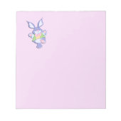 Dansende Paarse Paashaas Notitieblok (Voorkant)