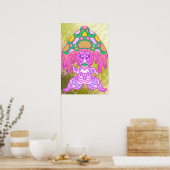 Dansende paddenstoel poster (Keuken)