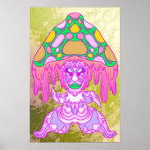 Dansende paddenstoel poster (Voorkant)