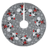 Dansende Pandas Kerstboom Rok (Voorkant)