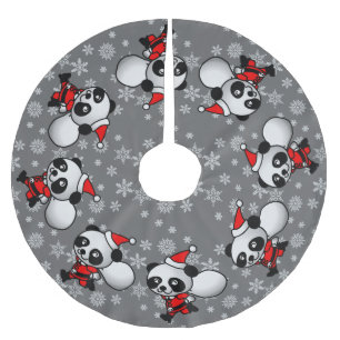 Dansende Pandas Kerstboom Rok
