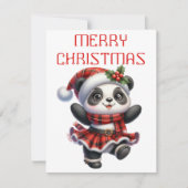 Dansende Pandawelpen - Kerstkaart (Voorkant)