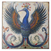 Dansende paradijsvogel tegeltje (Voorkant)