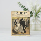 Dansende paren briefkaart (Staand voorkant)