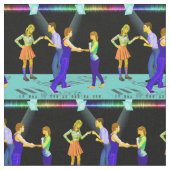 Dansende paren met spotlight 3 inch². stof (Close Up)