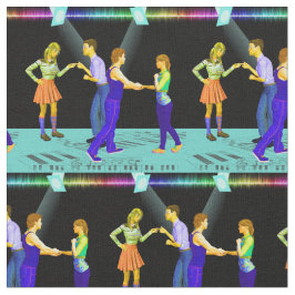 Dansende paren met spotlight 3 inch². stof