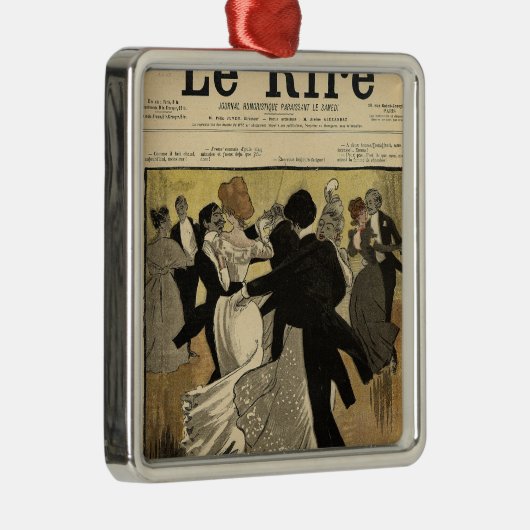 Dansende paren metalen ornament (Rechts)