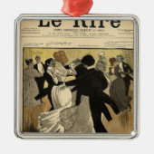 Dansende paren metalen ornament (Voorkant)